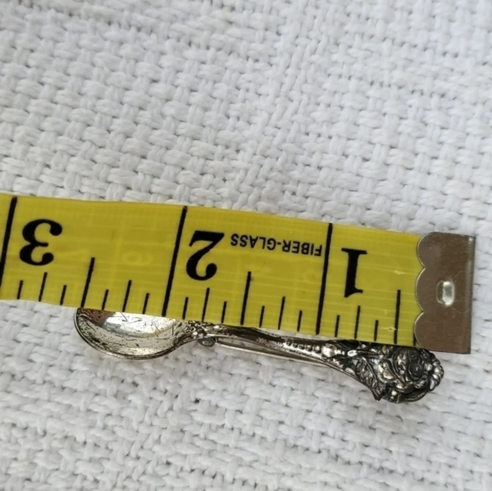 Vintage sterling‎ spoon brooch
